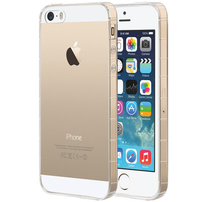 

BIAZE Apple 5S / SE / 5 чехол для телефона iPhone5S / SE / 5 защитная крышка всеохватывающая прозрачная мягкая подушка для подушек безопасности JK08-прозрачная белая