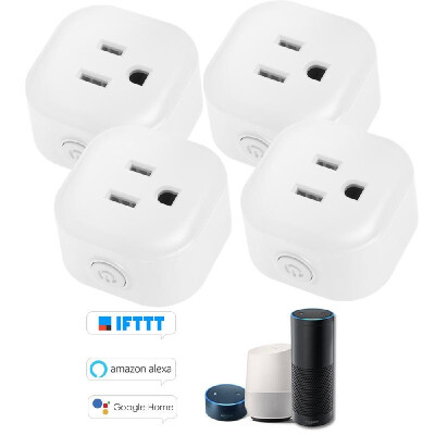 

Mini Wifi Smart Socket with Bulgy OnOff Button Smart alex-a Outlet Support APP Remote Control Timing Function Voice Control for a