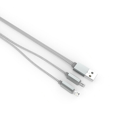 

Viwind Charger Cable2 in 1 Multiple USB Cable with Lightning & Micro Ports for iPhone iPad iPod Samsung HTC LG HUAWEI
