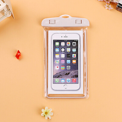 

For xiaomi 6X Universal Waterproof Phone Pouch For Xiaomi Redmi Note 5 Pro Swimming Diving Transparent Bag Luminous Case