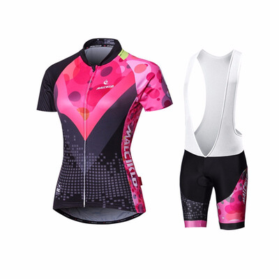 

Malciklo 18 New Products Summer Womens Cycling Jersey Tights Woman Short Bike Compression Suits