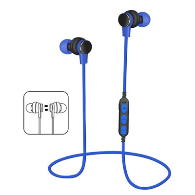 

Metal plug in memory card running wireless dual earphone Bluetooth headset