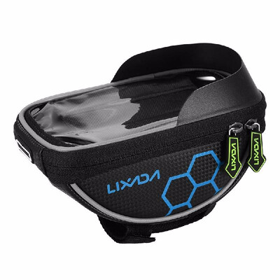 

Lixada Cycling Bike Bicycle Bag Top Tube Handlebar Bag Touchscreen Cell Phone Mount Holder MTB Road Bike Bicycle Front Frame Bag