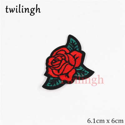 

twilingh 1pc Musical Instrument Rock&Roll Iron On Embroidered Clothes Patches For Clothing