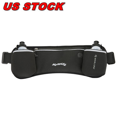 

KIMLEE Waist Bag Pack Running Belt Water Bottle Cycling Storage Pockets Sport