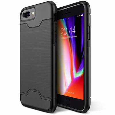 

Phone 8 Plus Case iPhone 7 Plus Case Heavy Duty&Anti-Scrtatch Full Protective Cover with Kickstand Dual Layer Wallet Design