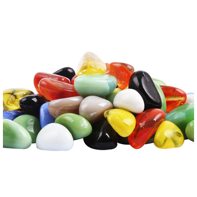 

Natural COLOR Aquarium Decorative Sand Scrub Sea Blue Cashew nuts 20-25mm 500g