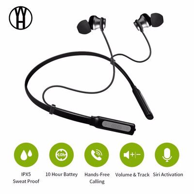 

WH HT1 Waterproof Bluetooth earphone wireless headphones sport waterproof earphone active cancelling music play for iphone