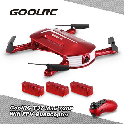 

GoolRC T37 Mini 6-Axis Gyro WIFI FPV 720P HD Camera Quadcopter Foldable G-sensor RC Selfie Pocket DroneJJRC H37 6-Axis Gyro ELFIE