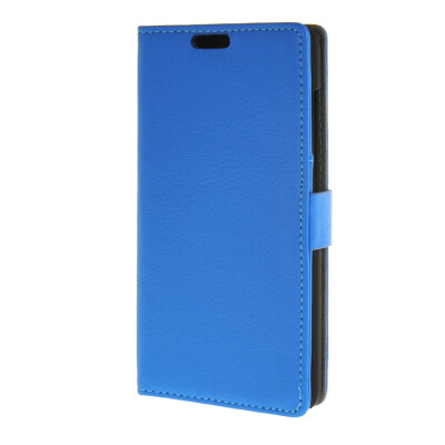 

MOONCASE Litch Skin Leather Card Slot Wallet Bracket Back чехол для Huawei Honor 4C Blue