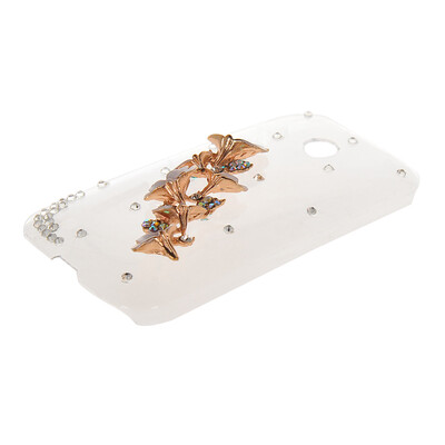 

MOONCASE Luxury Flower Crystal Bling Rhinestone Hard Back Shell Case Cover for Motorola Moto E