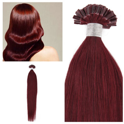 

Remeehi 16"~26" 100 strands Pre Bonded Nail U Tip Real Human Hair Extensions 70g 0.7g/ Any Colors