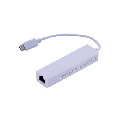 

USB 3.1 Type C USB-C Multiple 3 Ports Hub with Ethernet Network LAN Adapter White