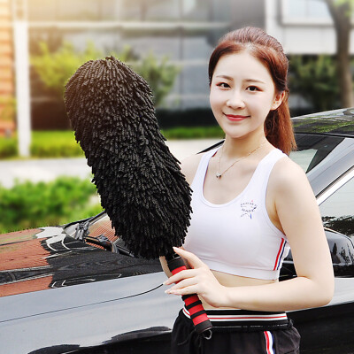 

Yueka car scorpion car wash brush cleaning dust mop non-retractable sweeping brush tool fiber gray tweezers lightweight car supplies