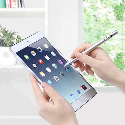 

Must be beautiful BUBM Apple iPad capacitive pen stylus compatible with Microsoft Surface Huawei Samsung&other Tablet PC mobile smart touch rechargeable silver