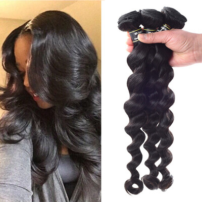 

Amazing 8A Loose Wave Virgin Hair Virgin Peruvian Hair 3 Bundles Loose Wave Hair Thick Crochet Hair Fast Shipping Double Weft