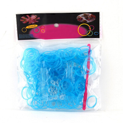 

200PCS 10 S Clips Tie Dye Rainbow Multicolor Rubber Bands Loom Refill DIY Anklet