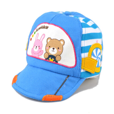 

Buebos Ninos Unisex Girl Boy Baby Korean Animal Driver Flanging Rim Baseball Beanie Cap Hat Sunhat