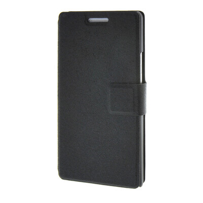 

MOONCASE Silk Texture Holster Flip Card Slot Bracket Back Case Cover for Huawei Ascend P6