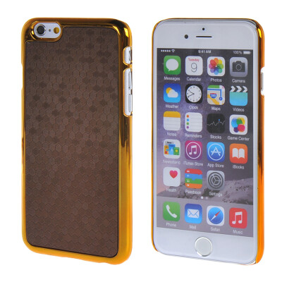 

MOONCASE Gold Chrome Scale films Style Hard Back Case Cover for Apple iPhone 6 Plus (5.5") Coffee