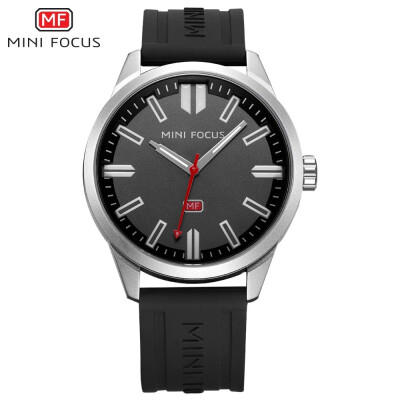 

MINI FOCUS Fashion Silicone Strap Sport Men Quartz Watch MF0054G