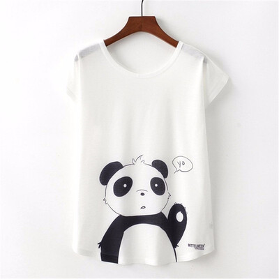 

Summer Novelty Women T Shirt Harajuku Kawaii Cute Style Nice Cat Print T-shirt