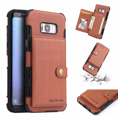 

SHS Phone Case For Samsung Galaxy G530J2 PrimeA8 2018 Fashion Concise Leather Wire Drawing Multifunction Purse