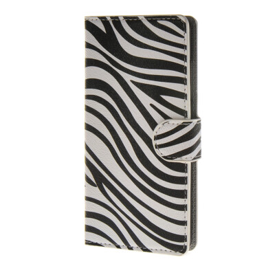 

MOONCASE Zebra style Leather Wallet Flip Card Slot Stand Pouch Case Cover for Huawei Ascend P8 lite A07