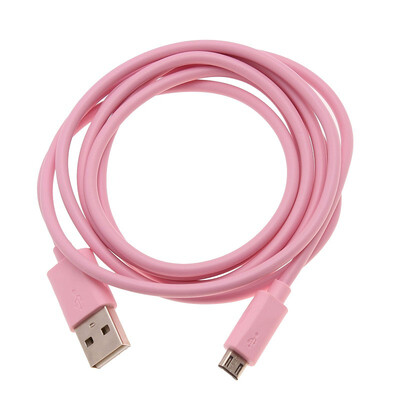 

Data Cable charger USB for Android system phone Flat Pink 1.5m Great