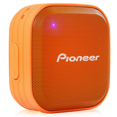 

Pioneer MOMO водонепроницаемый стерео портативный Bluetooth-динамики могут впитывать большой звук оранжевый