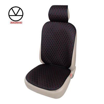 

KAWOSEN Car Seat Cushion 1 PCS Universal Four Seasons PU Leather Car Interior Seat Cover Pad Mat Waterproof Suit for most cars