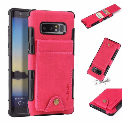 

SHS Phone Case For Samsung Galaxy A320 A3 2017A520 A5 2017A720 A7 2017 Fashion Linen Clasp Card slot Multifunctional Wallet