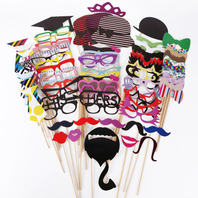 

5876pcs DIY Party Masks Photo Booth Props Mustache On A Stick Wedding Party Favor