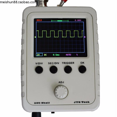 

Digital Oscilloscope DIY Kit Parts with Case SMD Soldered Electronic Learning Set 1MSas 0-200KHz 24" TFT Handheld Pocket-size