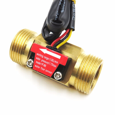 

Water Fuel Flow Meter Sensor Counter Hall Flowmeter pool float switch for water heaterscredit card machine DN20 G34 1-30Lmin