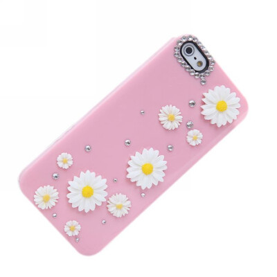 

PC Protective Sunflower Hard Case Cover Skins For iPhone 5/5S Luxury Rhinestones