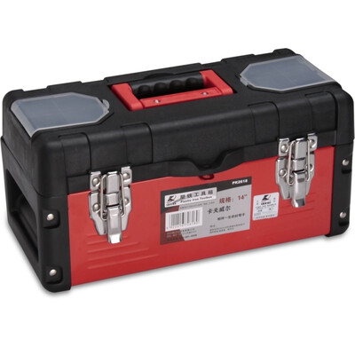 

Kovwell PK2619 17-дюймовый пластиковый ящик для инструментов из железа [высокопрочный стальной материал PP +, твердые материалы, прочный]