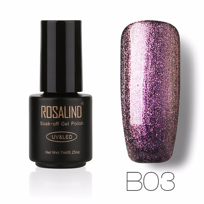 

ROSALIND Gel 1S 7mlL Chameleon Color B01-12 UV LED Glitter Gel Nail Polish Nail Art Chameleon Shimmer Permanent gel lacquer