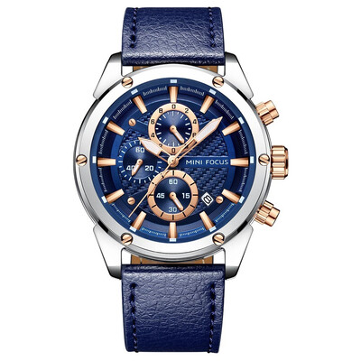 

BOFUTE Male Watches Business Watch Quartz Watches Japanese Movement Waterproof Luminous Calendar Genuine Leather Strap 0161G