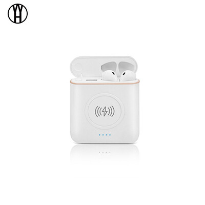 

WH XT6 TWS Bluetooth Wireless Earbuds with wireless charging&power bank Stereo Headphones with Noise Cancelling for iPhone X
