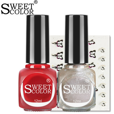 

Sweet Color Healthy Manicure Tasteless Nail Polish Set White Red Rhyme Champagne Gold 12ml2 Toe Nail Polish Nail Color Quick Dry Snake Fruit Red Champagne Gold