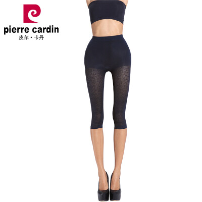 

Pierre Cardin Seven-point Leggings Women Summer Cool Seamless Fashion Jacquard Cropped Pants Black No 3 Flower Size 1 Pack