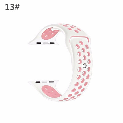 

44mmSilicone strap for apple watch band 42mm 38mm bracelet sport wrist watch belt Rubber watchband for iwatch 321 Nikemetal kno
