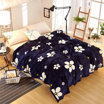 

The New Mink Blankets Thick Warm Blanket For Spring And Winter Single And Double Dorm Bed Flannel Blanket