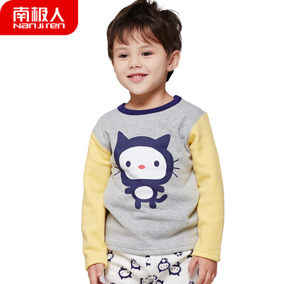

Antarctic childrens thermal underwear for boys&girls cotton underwear thickening plus velvet autumn&winter clothes autumn pants set N124T83431 boys 83431 orange 140
