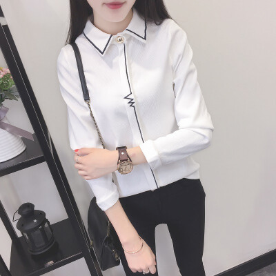 

Spring Autumn New Fashion Women Shirt Korea Style Long Sleeve T Shirts Corduroy Blouse