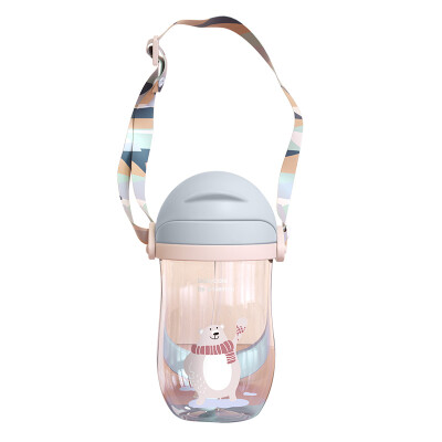 

Babycare drinking cup childrens water cup shatter-resistant collision gravity ball nozzle cup baby straw cup interstellar gray 360ml-2718