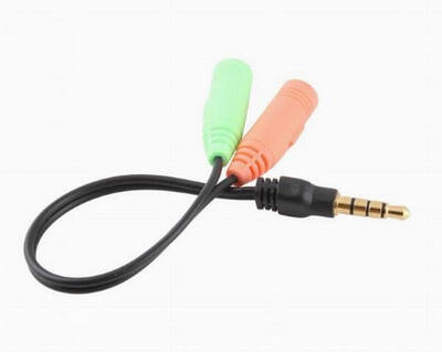 

Huayuan Audio Stereo Plug Spliter 35mm 1 Male to 2 Female Adapter Cable headphones