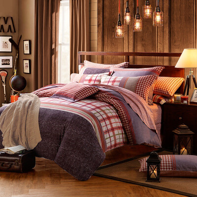 

Sleeping Bone somerelle Four-piece Imported Cotton Milling Printed Sheets Four-piece Duluth Cotton Bedding Set Double 15m Bed 200 230cm