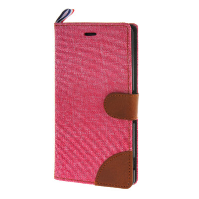 

MOONCASE Xperia Z3 , Leather Wallet Flip Card Holder Pouch Stand Back ЧЕХОЛ ДЛЯ Sony Xperia Z3 Hot pink